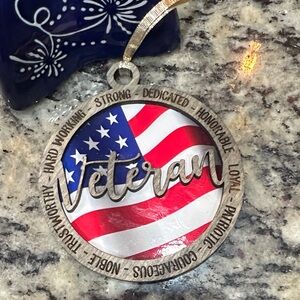 🇺🇸 Honor Your Veteran – Handmade Wooden Ornament 🇺🇸